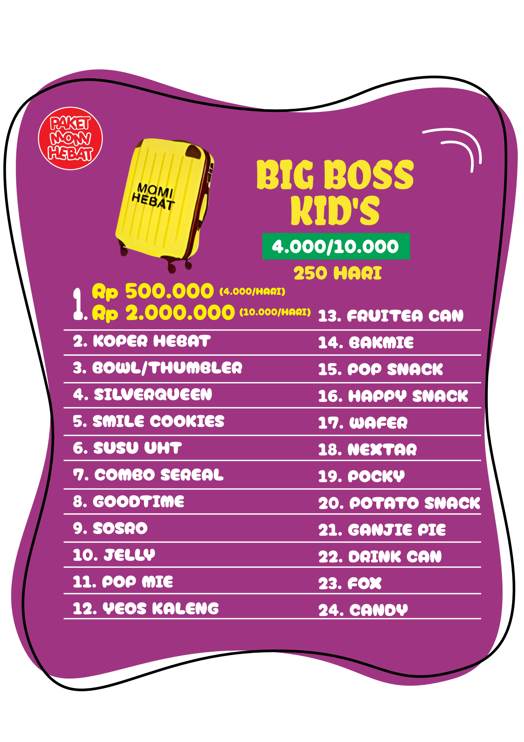 10 Paket Momi Hebat - Paket Big Boss Kid's