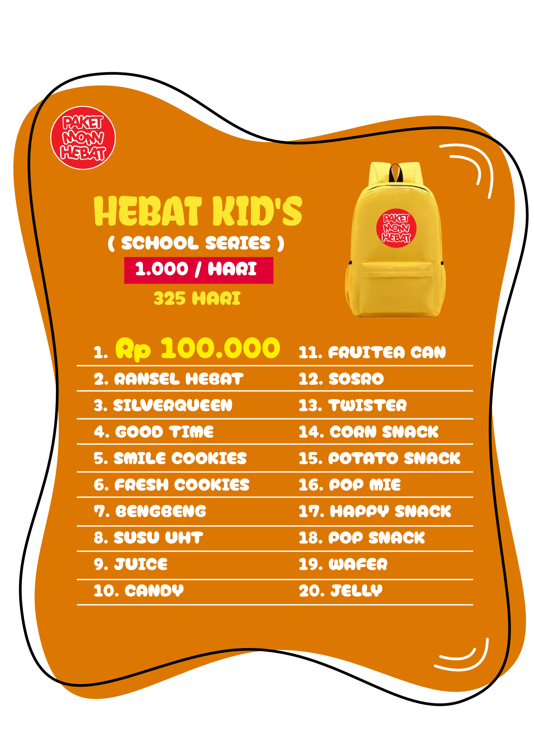 7 Paket Momi Hebat - Paket Hebat Kid's Ransel Series