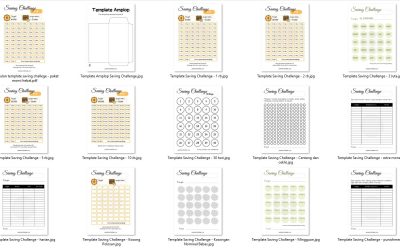 10 Template Saving Challenge Budget Kecil untuk Berbagai Kebutuhan