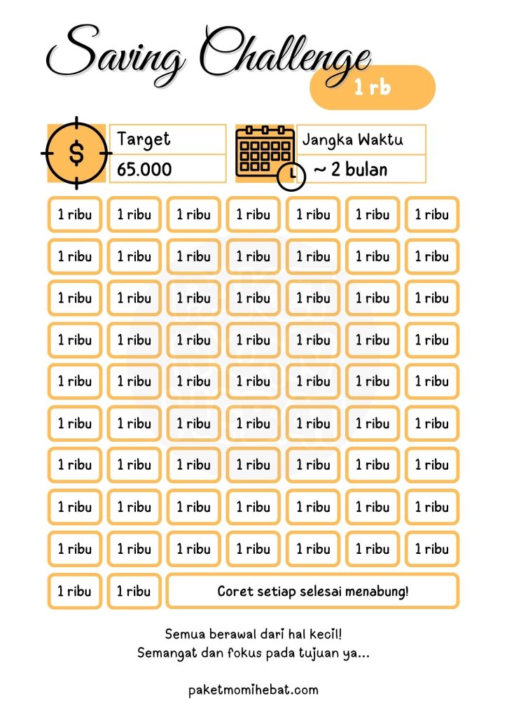 Template Saving Challenge - 1 rb