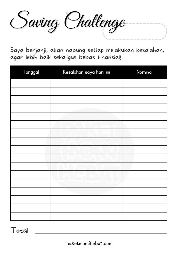 Template Saving Challenge - Punishment