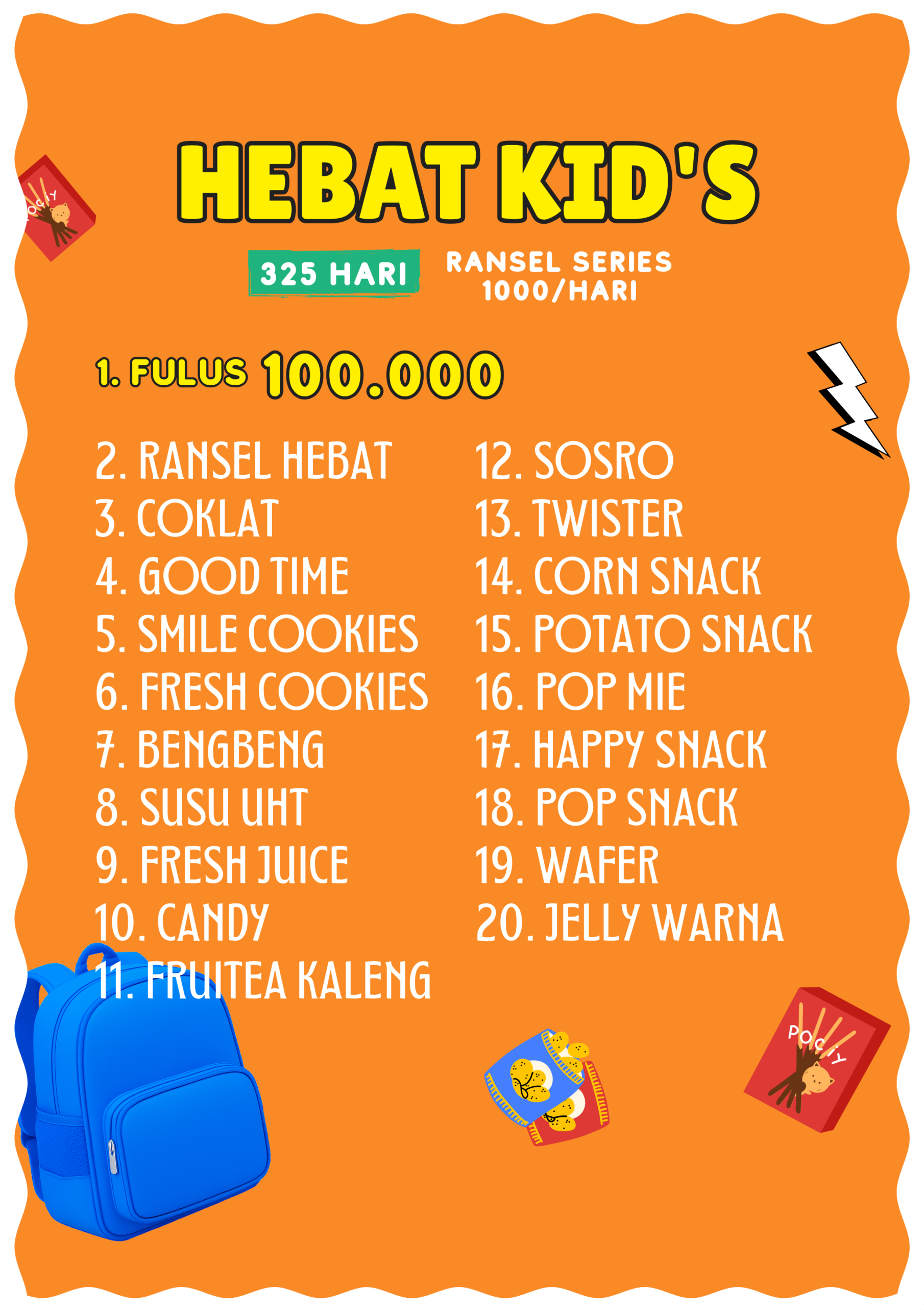 Paket Momi Hebat - Paket Hebat Kid's Ransel Series